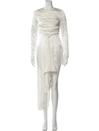 Pre-owned Aiifos Silk Mini Dress W/ Tags In Multi