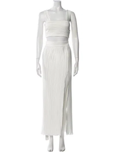 Pre-owned Aiifos Skirt Set In White