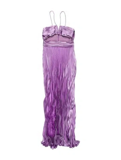 Pre-owned Aiifos Striped Mini Dress W/ Tags In Purple