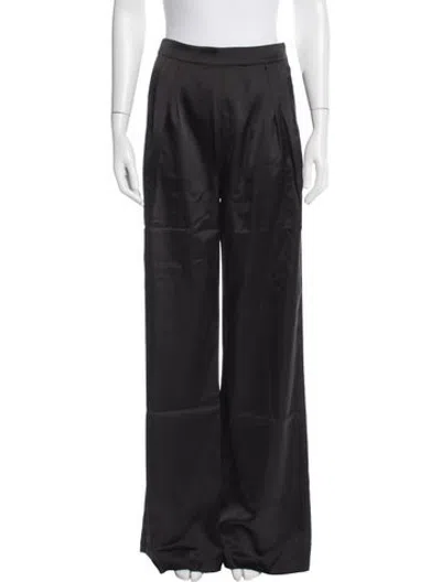 Pre-owned Aiifos Wide Leg Pants In Black