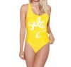 Aila Blue One Piece Swimsuit In Aib Salty Marigold In Yellow