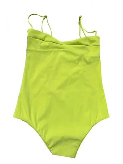 Aila Blue Women's Pearl One-piece In Lumiere Eco Rib Green