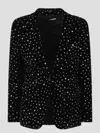 Ailanto Velvet Crystal Blazer Blazer Black