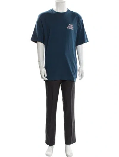 Pre-owned Aimé Leon Dore 2023 Fleur Logo T-shirt In Blue