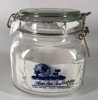 Pre-owned Aimé Leon Dore 26 Oz. Unisphere Glass Jar In Blue