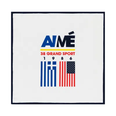 Pre-owned Aimé Leon Dore 38-gs Offshore Bandana 'white' | Men's Size Onesize
