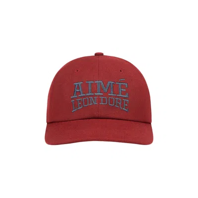 Pre-owned Aimé Leon Dore Aimé Campus Hat 'winery' | Red | Men's Size Onesize