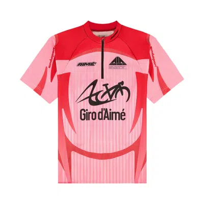 Pre-owned Aimé Leon Dore Aimé Cycling Jersey 'pink' | Men's Size L