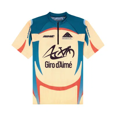Pre-owned Aimé Leon Dore Aimé Cycling Jersey 'warm Apricot' | White | Men's Size L