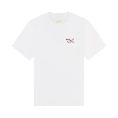 Pre-owned Aimé Leon Dore Aimé Handwritten Tee 'bright White' | Men's Size Xl