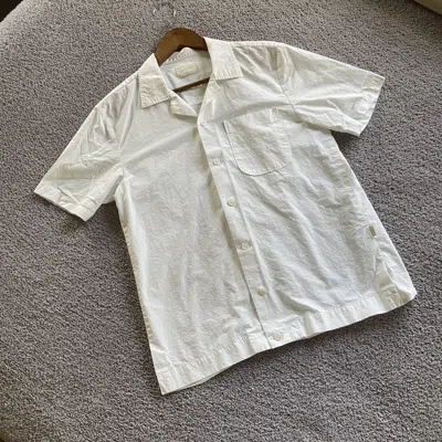 Pre-owned Aimé Leon Dore Ald Camp Collar Shirt In White