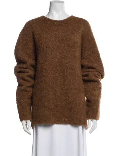 Pre-owned Aimé Leon Dore Alpaca Crew Neck Sweater W/ Tags In Brown