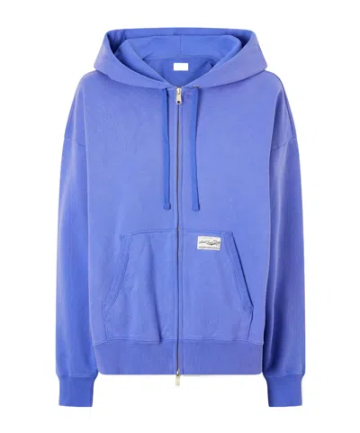 Aimé Leon Dore Appliquéd Cotton-jersey Hoodie In Blue