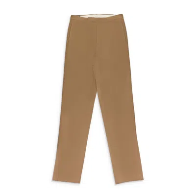 Aimé Leon Dore Beige Camel Suit Pants In Animal Print