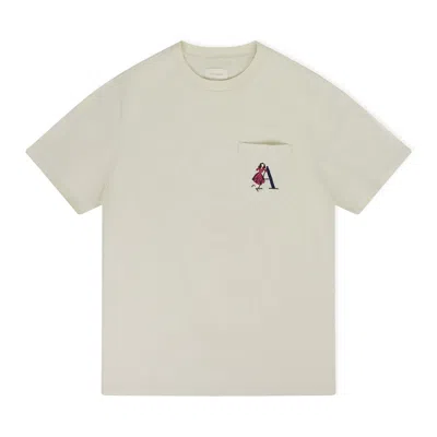 Aimé Leon Dore Birch Seasonal Citrus Pocket T-shirt In Neutral