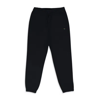 Aimé Leon Dore Crest Embroidered Track Pants In Black