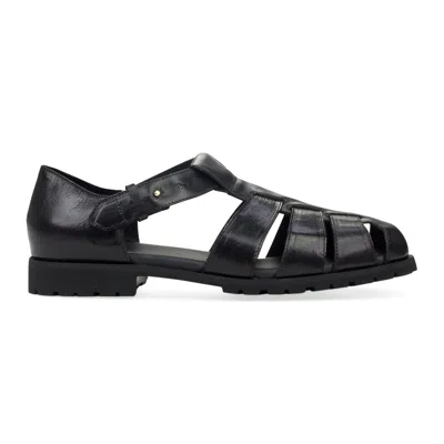 AIMÉ LEON DORE BLACK FISHERMAN SANDALS