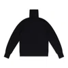 Aimé Leon Dore Black Merino Wool Turtleneck Sweater In Black