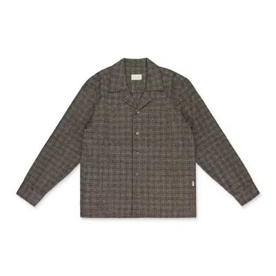 Aimé Leon Dore Black/white Jacquard Button-down Shirt In Green