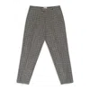 Aimé Leon Dore Black/white Single Pleated Dress Trousers In Gray
