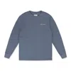 Aimé Leon Dore Blue Ls Melange Uniform Tee In Blue