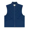 Aimé Leon Dore Quilted Diamond-pattern Gilet In Blue