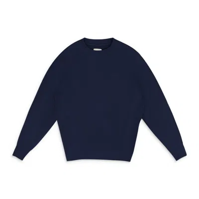 Aimé Leon Dore Blue Tonal Unisphere Crewneck Sweatshirt