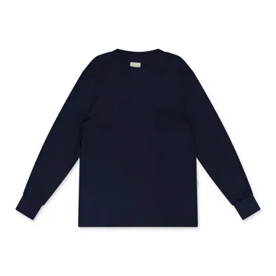 Aimé Leon Dore Blue Tonal Logo Long-sleeve Tee