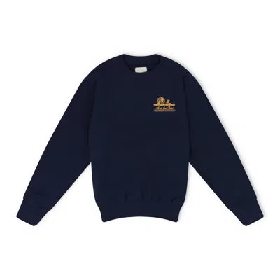 Aimé Leon Dore Unisphere Long-sleeve Sweatshirt In Blue