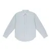 Aimé Leon Dore Blue/white Fw23 Striped Poplin Button-down Shirt In Gray