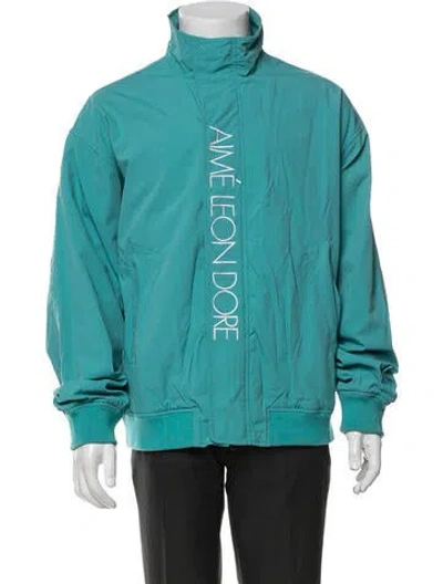 Pre-owned Aimé Leon Dore Bomber Jacket In Blue