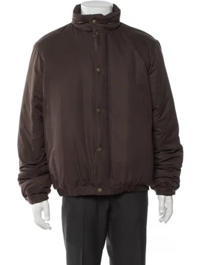 Pre-owned Aimé Leon Dore Bomber Jacket In Brown