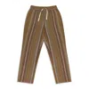Aimé Leon Dore Brown Blanket Stripe Drawstring Pants In Brown