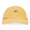 Aimé Leon Dore Brown Brushed Crest Hat In Yellow