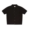 Aimé Leon Dore Brown Full Button Polo Cardigan In Black