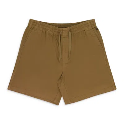 Aimé Leon Dore Brown Garment Dyed Drawstring Chino Shorts In Green