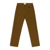 Aimé Leon Dore Brown Garment Dyed Straight Fit Denim In Gold
