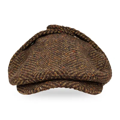 Aimé Leon Dore Brown Herringbone Earflap Hat