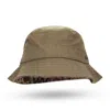 Aimé Leon Dore Brown Ikat Wool Heritage Bucket Hat In Brown