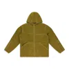 Aimé Leon Dore X New Balance Fleece Zip-up Hoodie In Brown