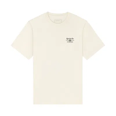 Pre-owned Aimé Leon Dore Café Leon Dore La Marzocco Tee 'pristine' | Cream | Men's Size S In White