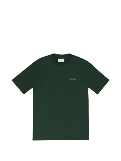 Aimé Leon Dore Green Cafe Dore T-shirt In Animal Print