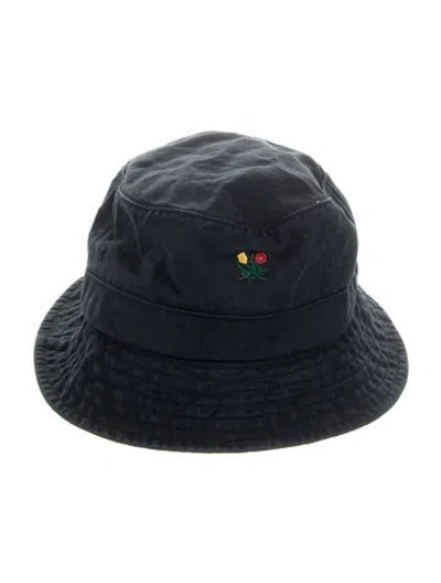 Pre-owned Aimé Leon Dore Canvas Embroidered Bucket Hat In Blue