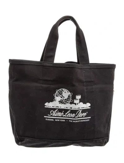 Pre-owned Aimé Leon Dore Canvas Tote In Black