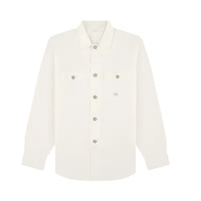 Pre-owned Aimé Leon Dore Carpenter Overshirt 'pristine' | Cream | Men's Size M In White