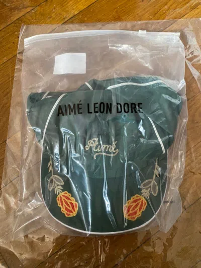 Pre-owned Aimé Leon Dore Chain Stitch Western Hat Green In Multicolor