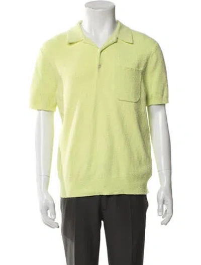 Pre-owned Aimé Leon Dore Collar Short Sleeve Polo Shirt In Green