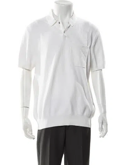 Pre-owned Aimé Leon Dore Collar Short Sleeve Polo Shirt In White