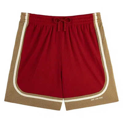 Pre-owned Aimé Leon Dore Colorblock Court Short 'barbados Cherry' | Red | Men's Size S
