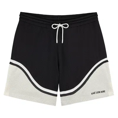 Pre-owned Aimé Leon Dore Colorblock Court Short 'jet Black' | Men's Size L